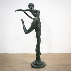 Buy Art Deco Style Dancing Bronze Garden Sculpture • 4,380£