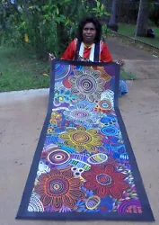 Buy SELINA  NUMINA 164 X 70 Cm Original Painting - Aussiepaintings Aboriginal Art • 363.64£