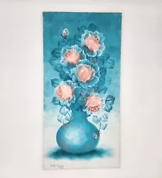 Buy Oil Painting Velma Bartlemay Original Signed Still Life Vase Flowers 15 X30 X1  • 189£