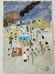 Buy Fred Yates Painting On Paper (Handmade) Signed And Stamped • 108.74£