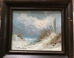 Buy Painting, Small Oil On Board Of Coastal Scene. Signed And Framed • 18£