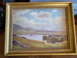Buy Original Oil On Board - CLOUDS OVER A SCOTTISH LANDSCAPE By Maud Neale • 183£
