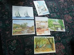 Buy 6 Original Watercolour Paintings • 17£