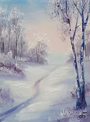 Buy Winter Chance, Ukrainian Artist Original Oil Painting Art Gift Decor • 24.68£