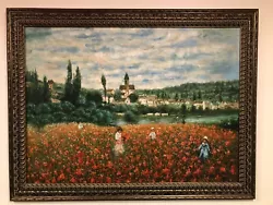 Buy Claude Monet Poppy Field Near Vetheuil  1879 Hand Painted Reproduction • 750£