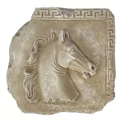 Buy Horse Portrait Head Wall Plaque Décor Bas Relief Greek Sculpture Cast Stone • 63.86£