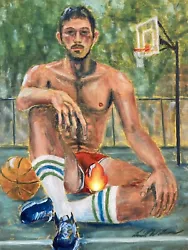 Buy Original Gay Male Interest Art Oil Painting By Daniel W Green Nude Man • 237.67£