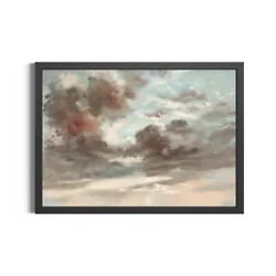 Buy The Clouds Abstract Landscape Vintage Wall Art Picture Nature Painting Print • 20£