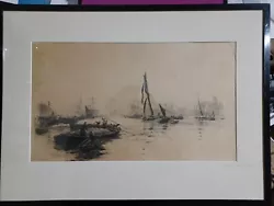 Buy Antique W.L Wyllie Original Signed Etching Of 'Port Of Thames' • 450£