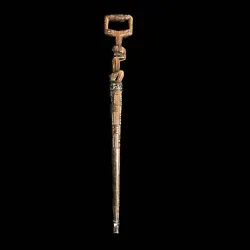 Buy Antique Hand Carved Hardwood Walking Stick In African Art Deco Style-7717 • 68.45£