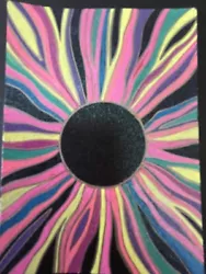 Buy Original Painting ACEO Art Card 2.5 X 3.5 Signed  Abstract Sun • 6.64£
