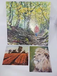 Buy S G Dawson Original Paintings Signed Lion Farm Countryside Forest Walk I5 P478 • 5.95£