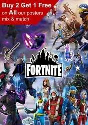 Buy Fortnite Game Poster A5 A4 A3 A2 A1 • 3.99£
