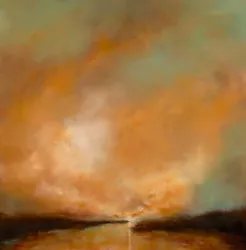 Buy Original Artwork  'Norfolk Red Cloud'  Oil Painting • 395£