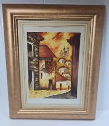 Buy Vintage Framed Wall Art By Marcos Ruiz Watercolor City Landscapes • 30.66£