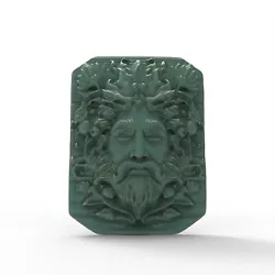 Buy STL File Green Man Pagan Garden Sculpture Wall Hanging For CNC Router 3D Printer • 2.32£