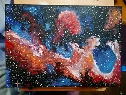 Buy Nebula Starfield Space Acrylic Painting / Wall Canvas Art Decor (Unframed) • 20£