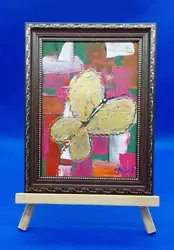 Buy Golden Butterfly. Portrait Of An Insect. Original Acrylic Painting Wall Art Ooak • 35.89£