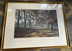 Buy Ernest Savage Pastel Artwork Framed 41 Horse Chestnuts 1962 Horsham Large Paint • 50£