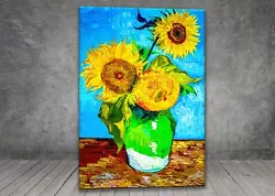 Buy Van Gogh Sunflowers Flower CANVAS PAINTING ART PRINT 647 • 3.96£