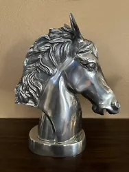 Buy Large 17” Tall Aluminum Horse Head Sculpture • 236.25£