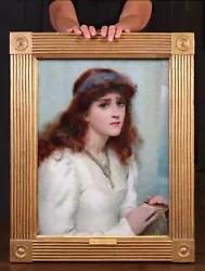 Buy Fine Antique 19th Century Oil Painting Pre-Raphaelite Portrait Mediaeval Queen • 15,950£