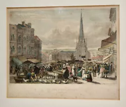 Buy The Bull Ring Birmingham, C1830, C19th Engraving After A Painted By David Cox • 60£