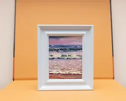 Buy Oil Painting, Original, Ocean, Coast, Beach, Seaside, Cornwall, Sunset, Seascape • 29£