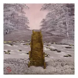 Buy Oil Painting 40x40 Cm, Walk Across The River By Art Bob Ross • 80.94£