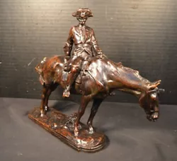 Buy Frederick George Richard Roth Sculpture Of 19th Century Man On Horse • 3,552.12£