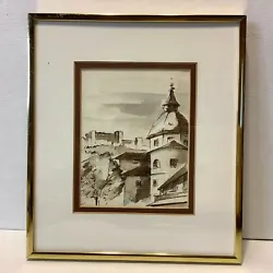 Buy Vintage Salzburg Austria Watercolor Painting Artwork Signed Local Artist  • 33.07£