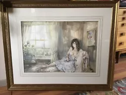 Buy Vintage 1980s Francis Boxell Large Watercolour Painting-Framed-39  X 31 1/2  • 389.99£