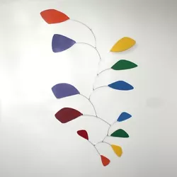 Buy Abstract Modern Friendship Rainbow Hanging Mobile Painted Steel Museum New • 283.50£