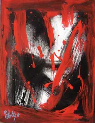 Buy ORIGINAL Acrylic PAINTING Abstract ART EXPRESSIONIST DEFIANT FOLTZ • 37.82£