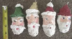 Buy FOUR Unusual Santa Faces Hanging Ornaments -A7 • 33.07£