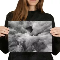 Buy A4 BW - Watercolour Cloud Explosion Paint Poster 29.7X21cm280gsm #42091 • 3.99£
