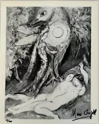 Buy Marc Chagall, Original Hand-signed Lithograph With COA & Appraisal Of $3,500# • 709.95£