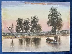 Buy Antique Landscape Watercolour - River Scene, George Chance, C.1880 • 8£