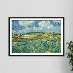 Buy Vincent Van Gogh - Plain At Auvers With Rain Clouds - Art Print Painting Poster • 5.50£