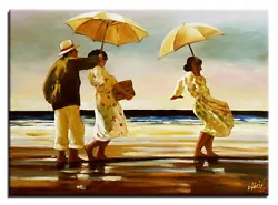 Buy Jack Vettriano-70x50cm Oil Painting Hand Painted Canvas Signed Mural G16063 • 112.82£