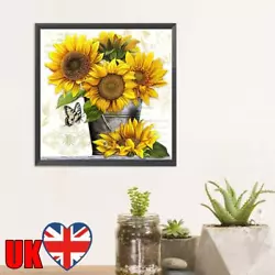 Buy Paint By Numbers Kit DIY Sunflower Oil Art Picture Craft Home Wall Decor(H1331) • 6.71£