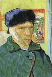 Buy Vincent Van Gogh - Self-Portrait With Bandaged Ear (1889) - Painting Poster Art • 5.95£