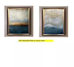 Buy Mintura Handpainted Thick Texture Oil Painting On Canvas Home Decor Abstract Art • 616£