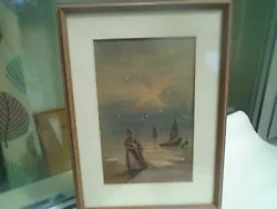 Buy Exquisite Original Painting Signed W WRAY   Fishing Boats On The Shore   LOOK • 0.99£