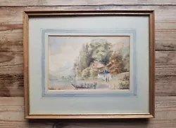 Buy Old Antique 19th Century Landscape Watercolour Painting • 15£