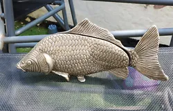 Buy Silver Fish Antique Ornament Figurine Koi Carp Old Fishing Vintage Angler Boat • 35.99£