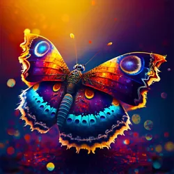 Buy Paint By Numbers Kit On Canvas DIY Oil Art Colorful Butterfly Home Wall Decor • 12.88£