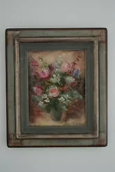 Buy JACQUES MICHEL G. DUNOYER (French), Flowers, Oil On Canvas Painting, Signed • 380£