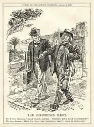 Buy WINSTON CHURCHILL & LLOYD GEORGE - Rare Cartoon - BRITSH 1922 SATIRE Conferences • 16.96£