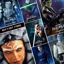 Buy Ahsoka Star Wars Posters TV Show A4 A3 A5 Wall Art Print Decor Film Movies 2023 • 3.99£